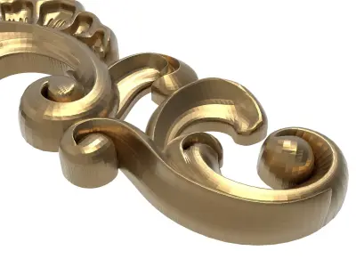 decorative pattern ready for 3D printing 3D model 9