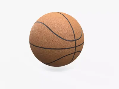 Generic Basketball Low-poly PBR Free low-poly 3D model