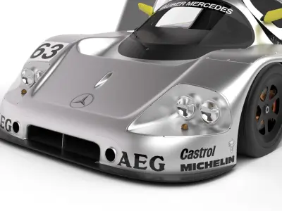 Mercedes Benz C9 1987 Sauber Racing HQ 3d model 3D model