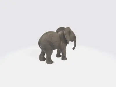 Elephant Low-poly 3D model