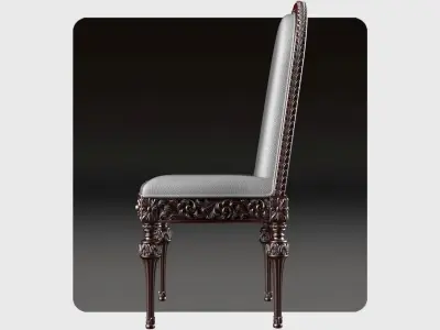 Carved chair for cnc 1 3D model