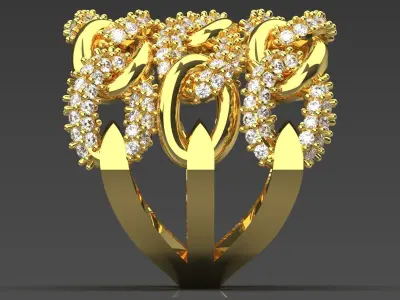 woman ring jr00156 3D print model