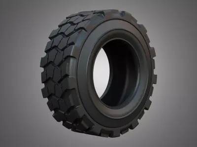Tractor Tire 002 - One Piece 3D model