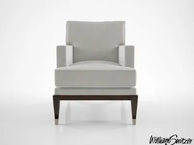 William Switzer Large Chaise Apollon Chair 3D model