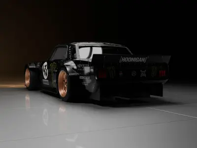 The Hoonicorn Mustang and Scenario 3D model