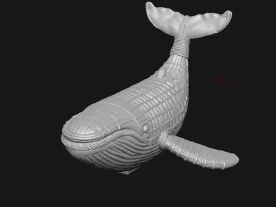 whale 3D print model