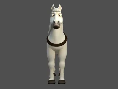 Stylized Horse Rigged 3D model