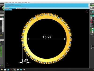 Luxury Multi Row Pave Wrap Ring 3D Model  4357 3D print model
