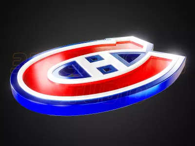Montreal Canadiens logo - Cinematic - 3D print 3D model