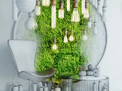 Decor Set Loft 3D model