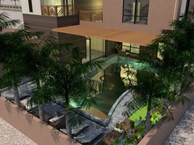 Luxury Villa Design A37 DWG SketchUp Model 3D model
