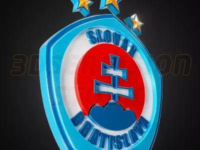 Slovan Bratislava logo - Cinematic - 3D print 3D model