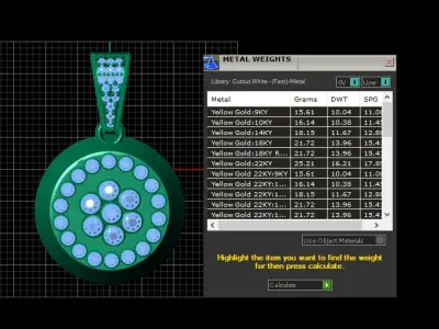 DIAMOND MOISSANITE PENDANT 3D PRINTABLE MODEL  3D print model