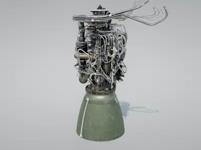 Raptor Engine SN50 3D model