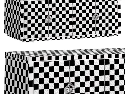 Noir console by Elve luxury 3D model