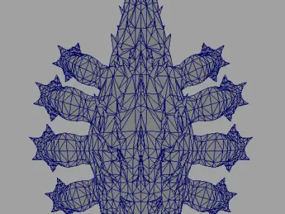 Crocodile dinosaurs Low-poly 3D model