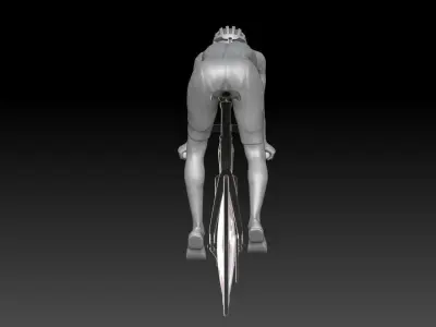 bicycle girl 3 3D print model