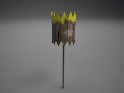 3 Low Poly Dovecotes wooden birdhouse Low-poly 3D model