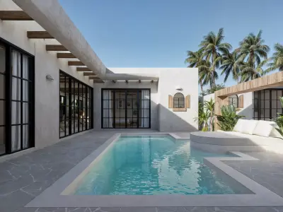 D5 RENDER SCENE VILLA ULUWATU BALI 3D model