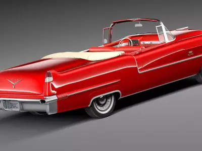 Cadillac 1956 series 62 convertible CG 3D model