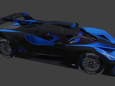 Vehicle Collection Perks Bugatti pubg Low-poly 3D model