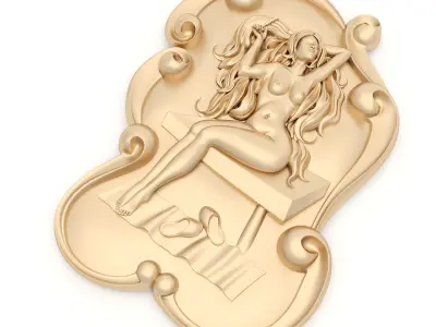 Panel 5 - Nude Woman 3D model