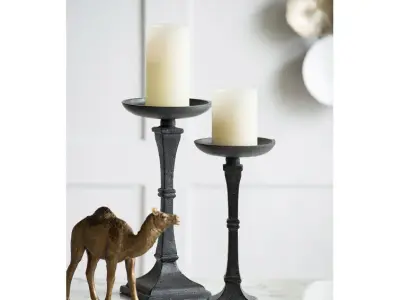 Iron Tabletop Candlestick Free 3D model