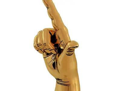 Figurine Point Hand 3D model