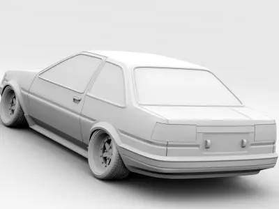 Toyota Levin AE86 3D model