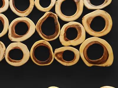 Slice Wall Panel Rectangle 3D 3D model