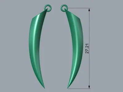 Earrings or pendants 3D print model