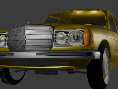 Mercedes Benz w123 200d Free 3D model