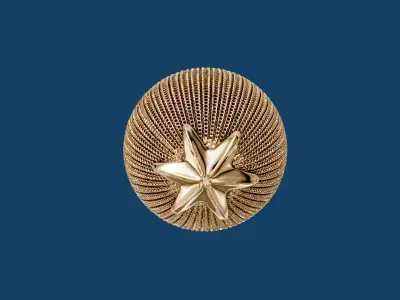 Knitted Christmas Ball 3D print model