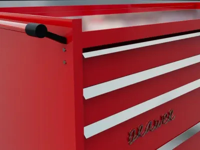 CLARKE DRAWER TOOL CABINET SHORT 3D model
