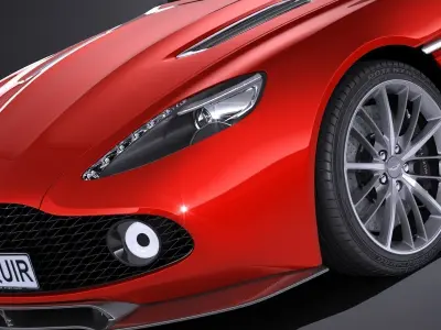 Aston Martin Vanquish Zagato Volante 2017 3D model