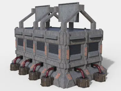 Science fiction Sci-fi Building design 3D model