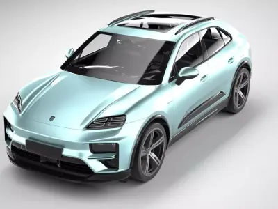 Porsche Macan 4 Turbo 2025 3D model