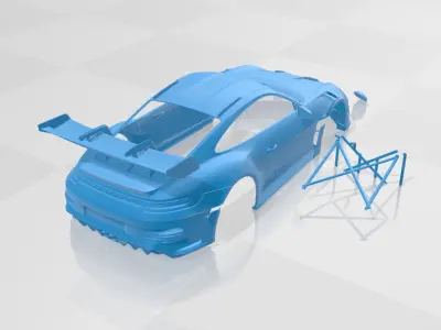 Porsche 911 GT3 RS 2022 - Body Car STL Model 3D print model