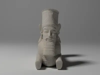 ACHAEMENID LAMASSU CAPITAL Low-poly 3D model