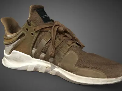 Adidas EQT Low-poly 3D model
