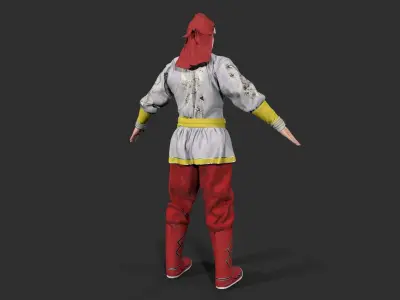 gongfu Low-poly 3D model