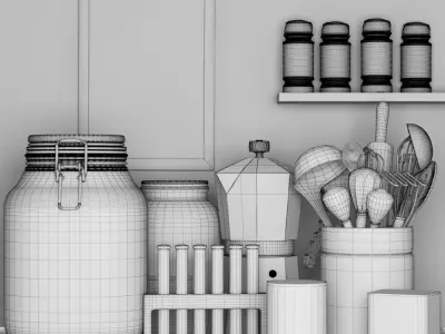Kitchen appliances 3D model