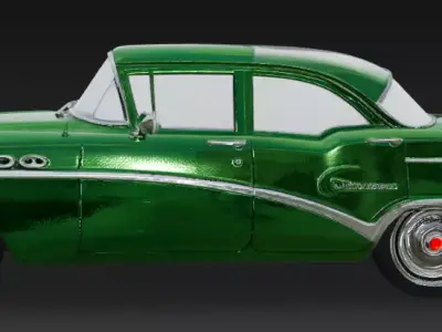 Buick Special 2 Door Sedan 1957 3D model 3D print 3D print model
