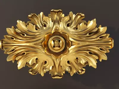 Carved decor 3 3D model purchase