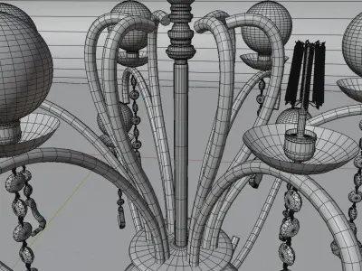 Chandelier Abyaneh 1 Free 3D model