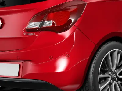 Opel Corsa 3-door 2015 3D model