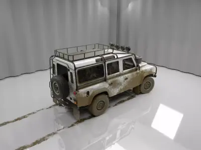 Land rover defender 110 3D model from CGTrader