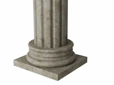 Column Low-poly 3D model
