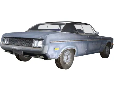 Generic Coupe Car Low-poly 3D model