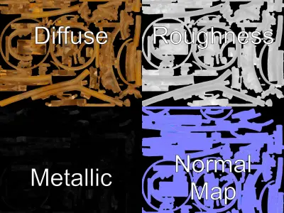 Realistic Rope Roll Model Pack Low-poly 3D model